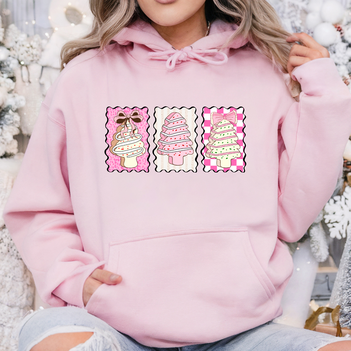 PINK TREE CAKES - THIN MATTE CLEAR FILM