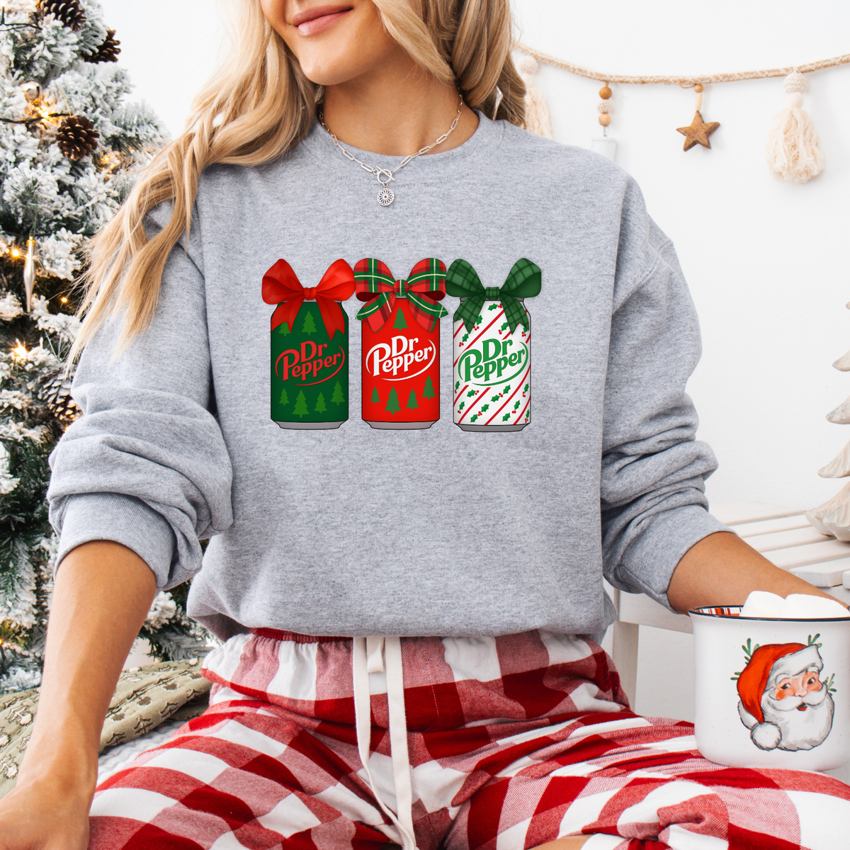 CHRISTMAS DR. PEPPERS - THIN MATTE CLEAR FILM