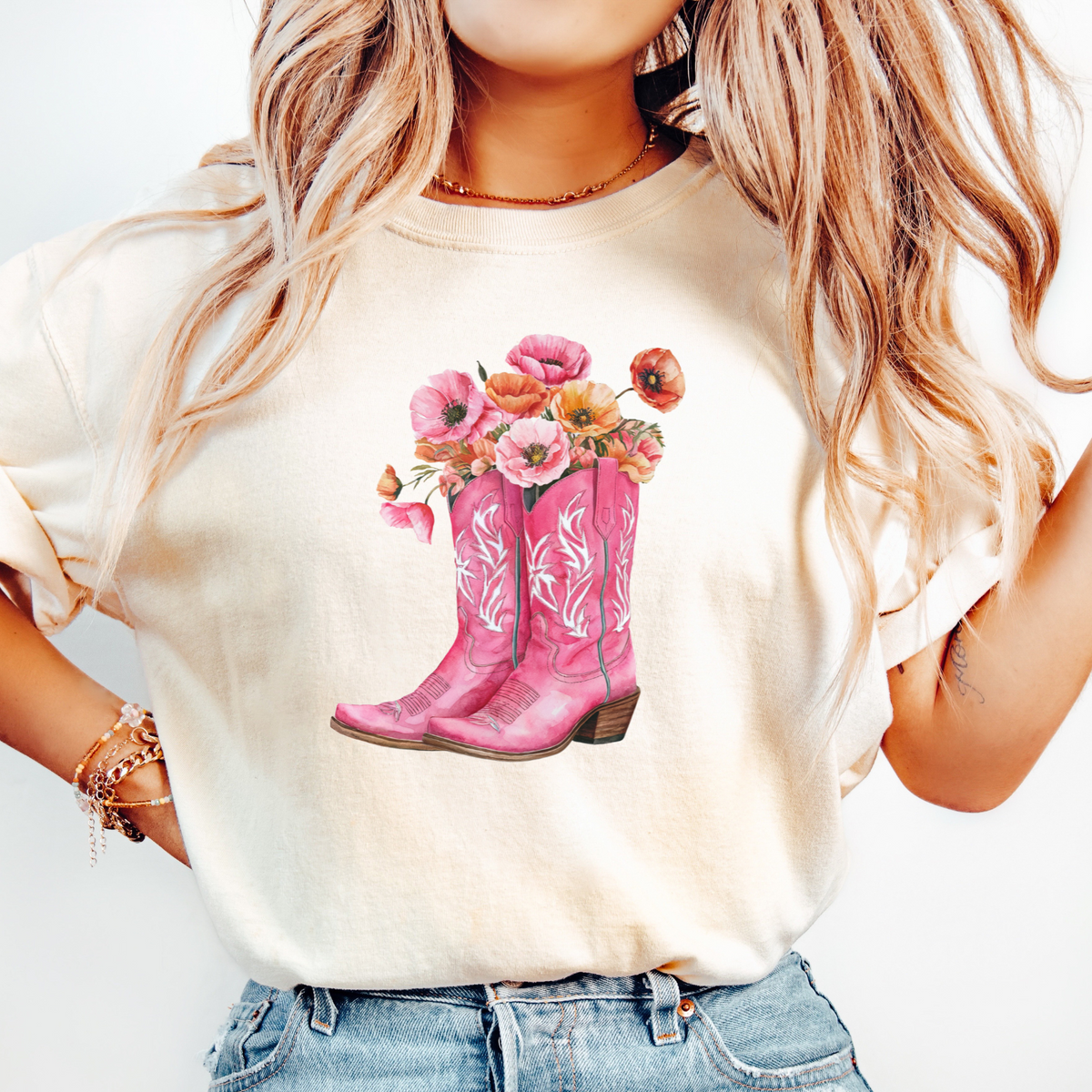 BOOTS + FLOWERS - THIN MATTE CLEAR FILM