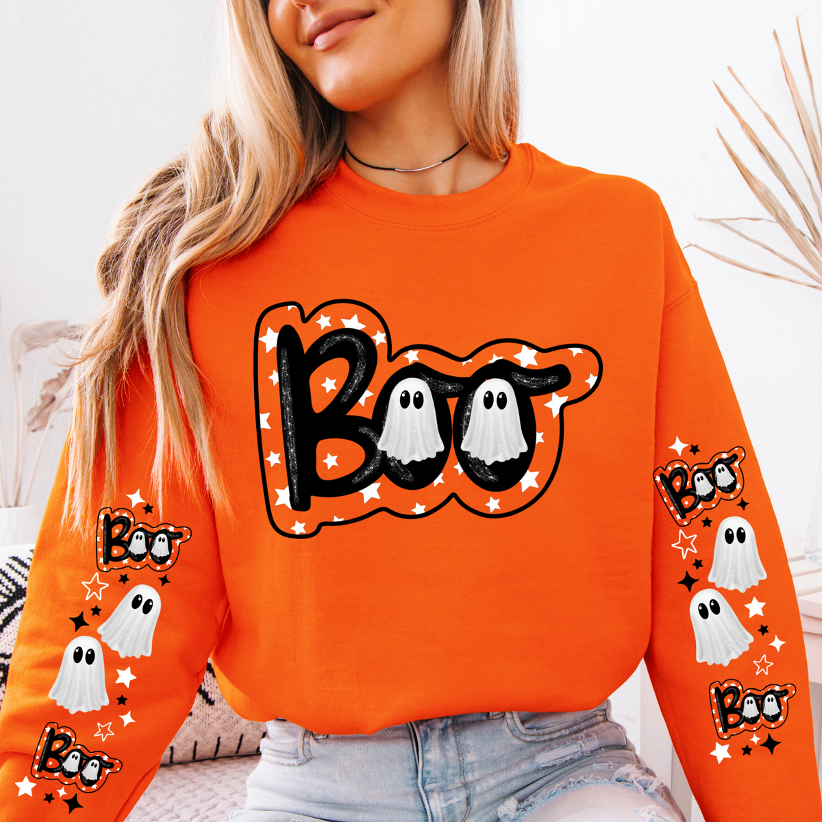 BOO ** GHOSTS W/SLEEVES - THIN MATTE CLEAR FILM