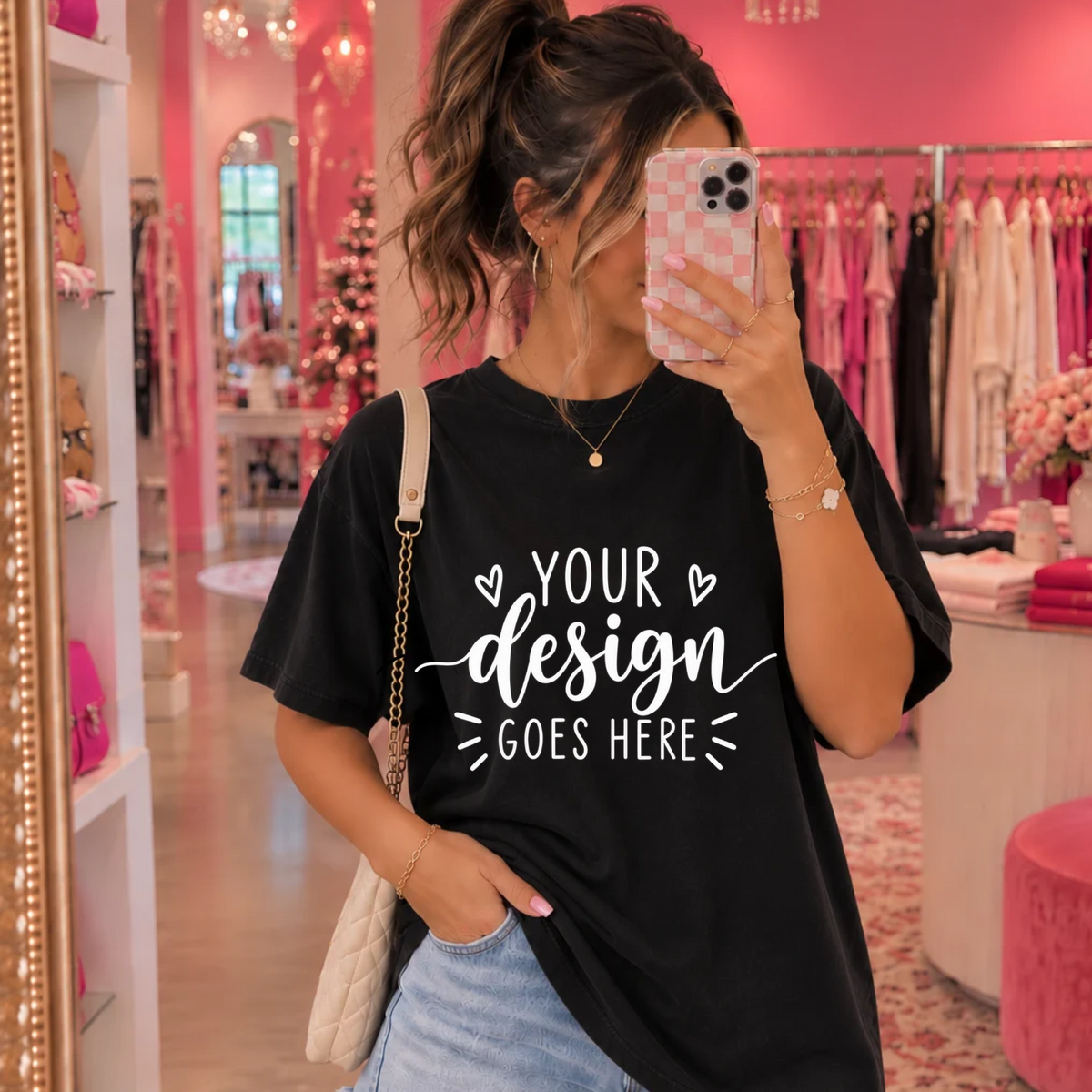 BLACK CC BOUTIQUE MOCKUP - DIGITAL DOWNLOAD