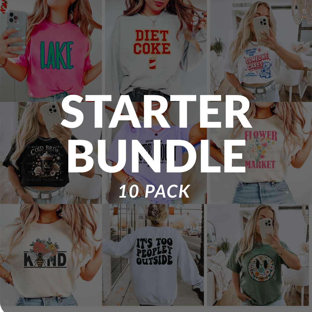 T-SHIRT BIZ STARTER BUNDLE - 10 PACK