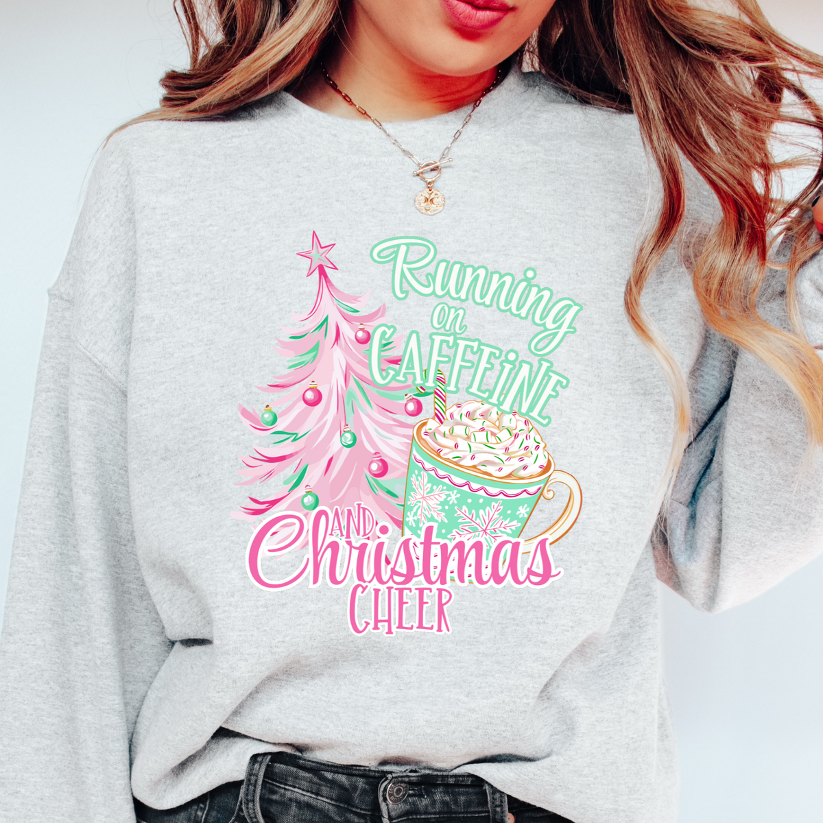 CAFFEINE AND CHRISTMAS CHEER - THIN MATTE CLEAR FILM