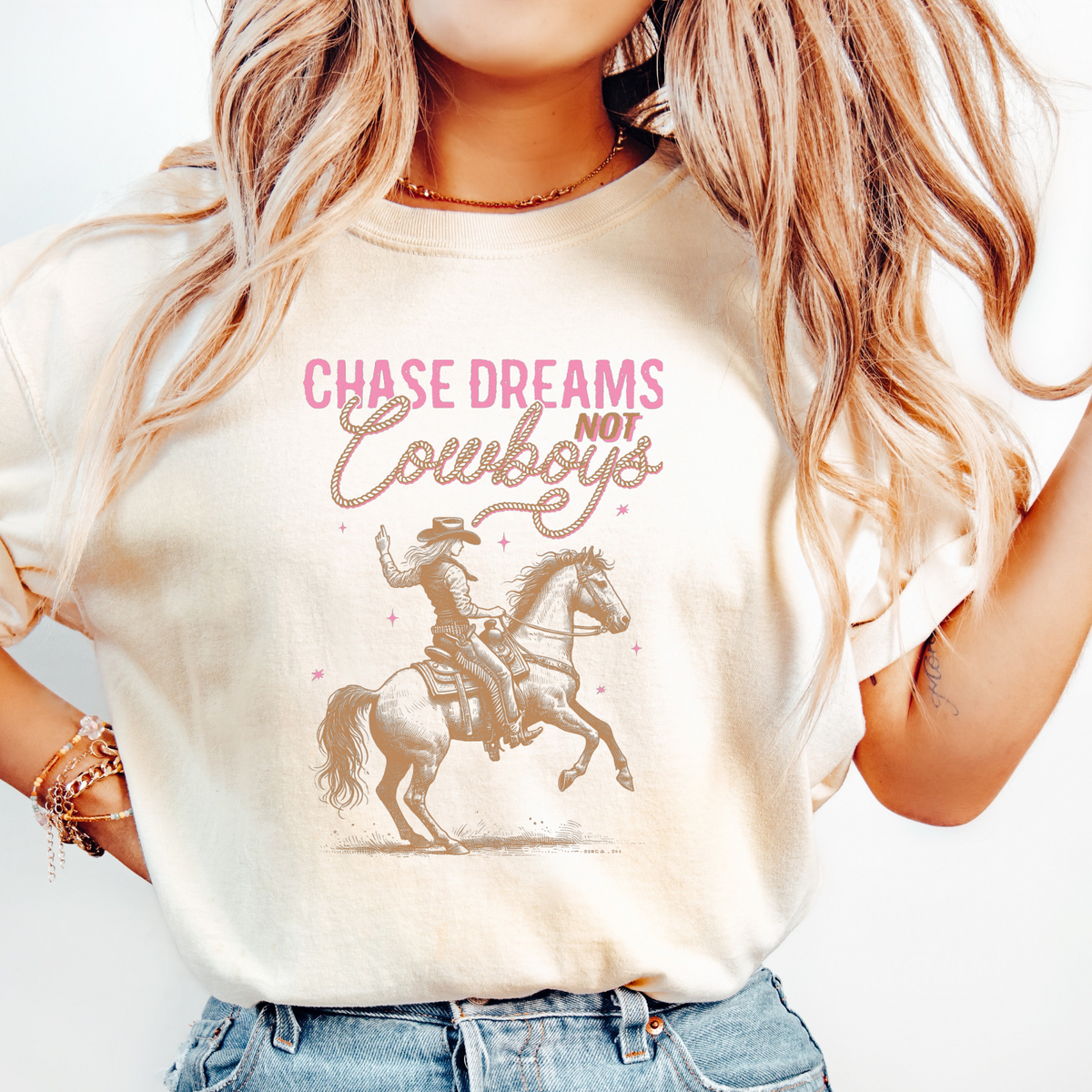 CHASE DREAMS NOT COWBOYS - THIN MATTE CLEAR FILM