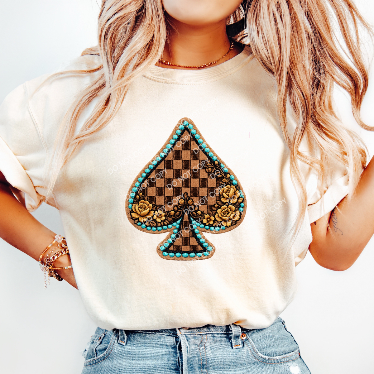 CHECKERED SPADE - THIN MATTE CLEAR FILM