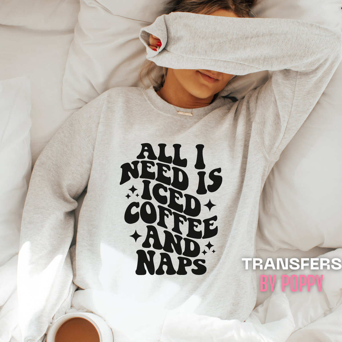 ICED COFFEE AND NAPS - BLACK