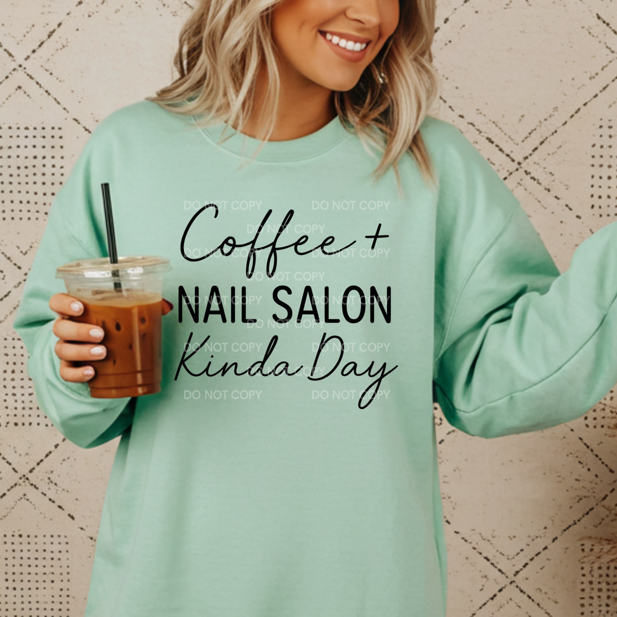 COFFEE + NAIL SALON KINDA DAY - THIN MATTE CLEAR FILM