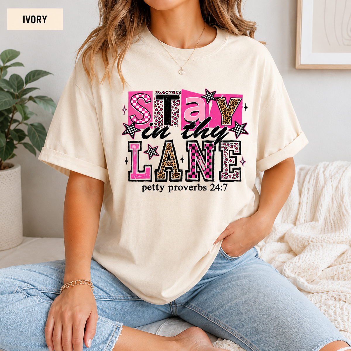 STAY IN THY LANE - THIN MATTE CLEAR FILM