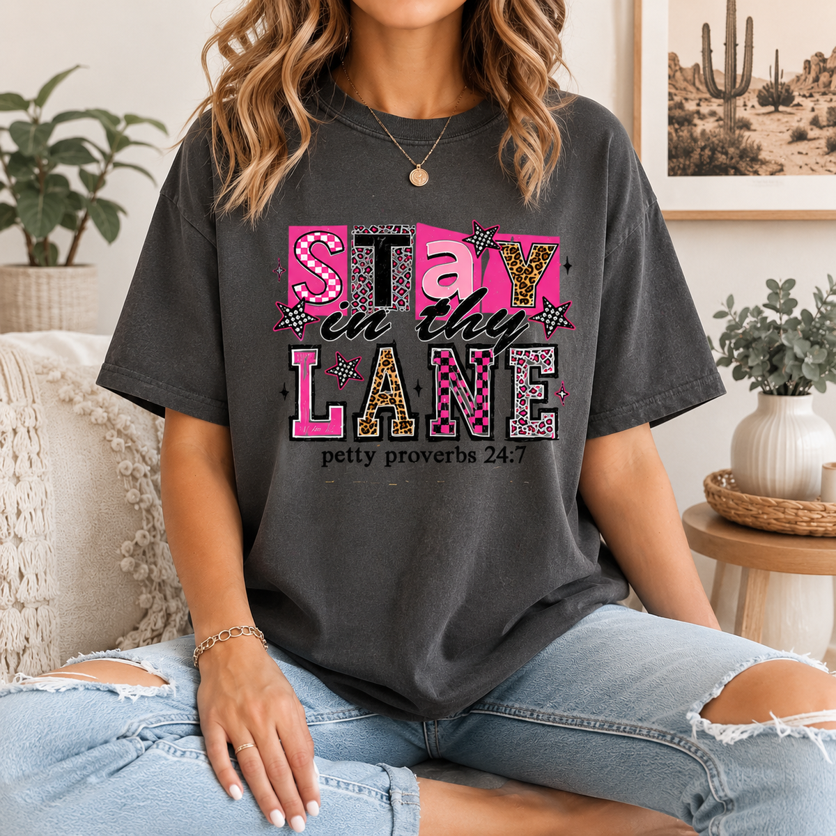 STAY IN THY LANE - THIN MATTE CLEAR FILM