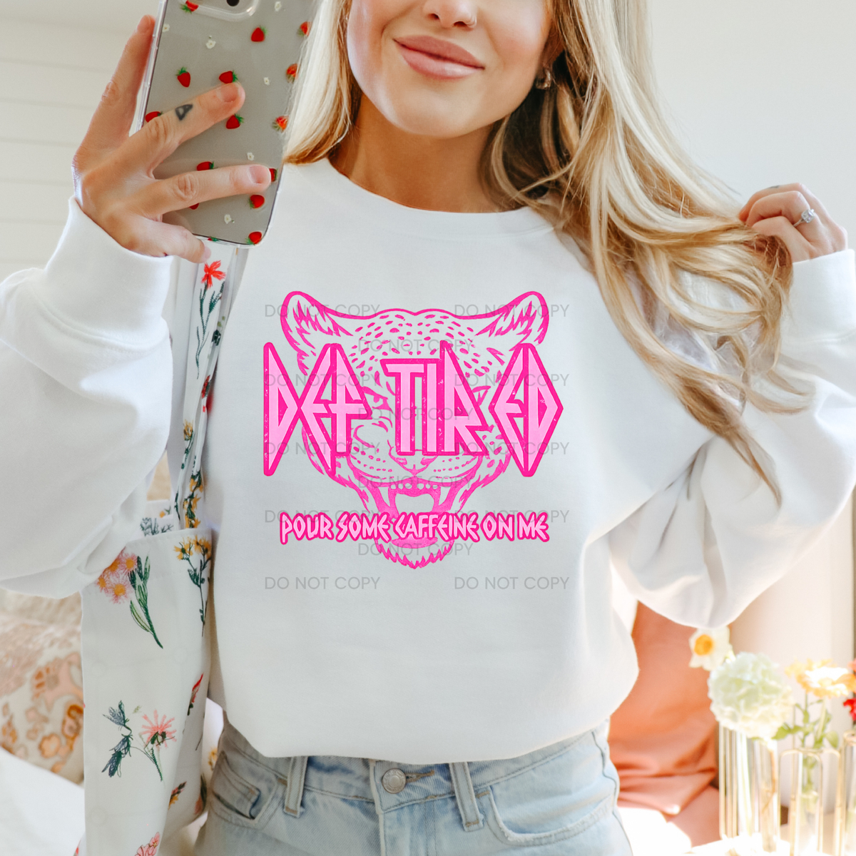 POUR SOME CAFFEINE ON ME - THIN MATTE CLEAR FILM