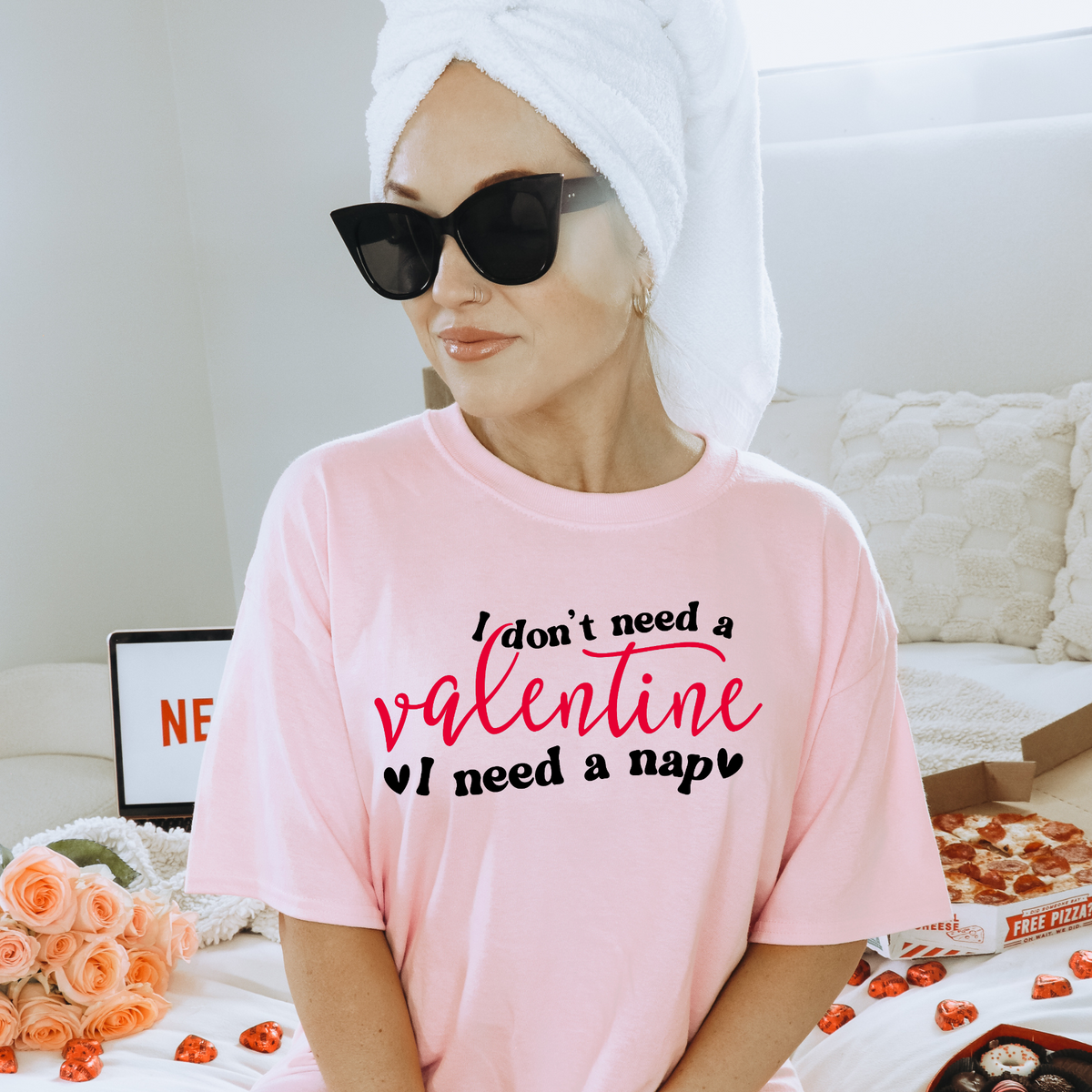 DON'T NEED A VALENTINE - THIN MATTE CLEAR FILM