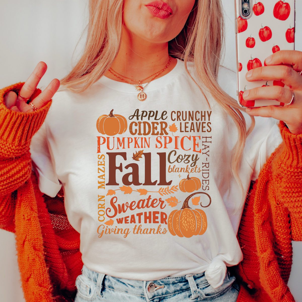 FALL WORDS - THIN MATTE CLEAR FILM