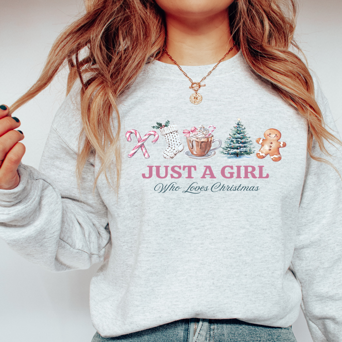 GIRL WHO LOVES CHRISTMAS - THIN MATTE CLEAR FILM