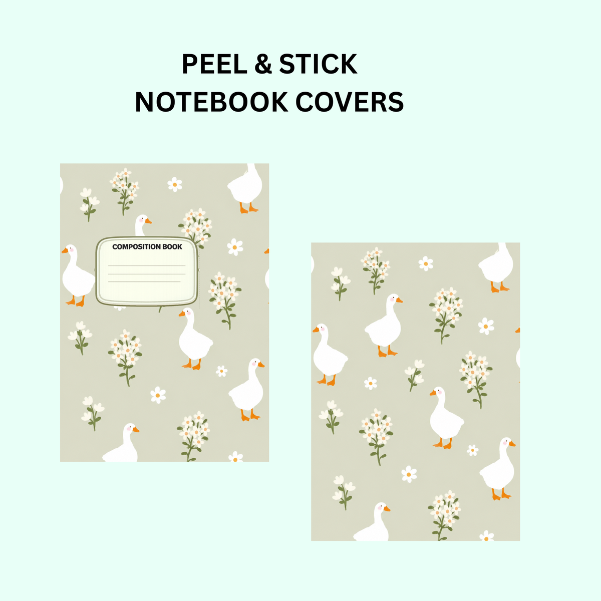 GOOSE NOTEBOOK COVER SET - MADE TO ORDER