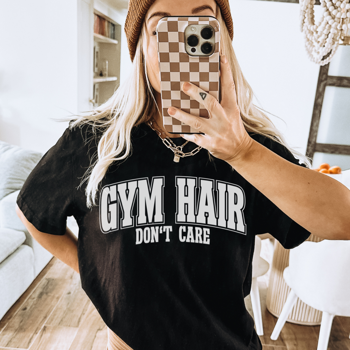 GYM HAIR DON'T CARE - WHITE