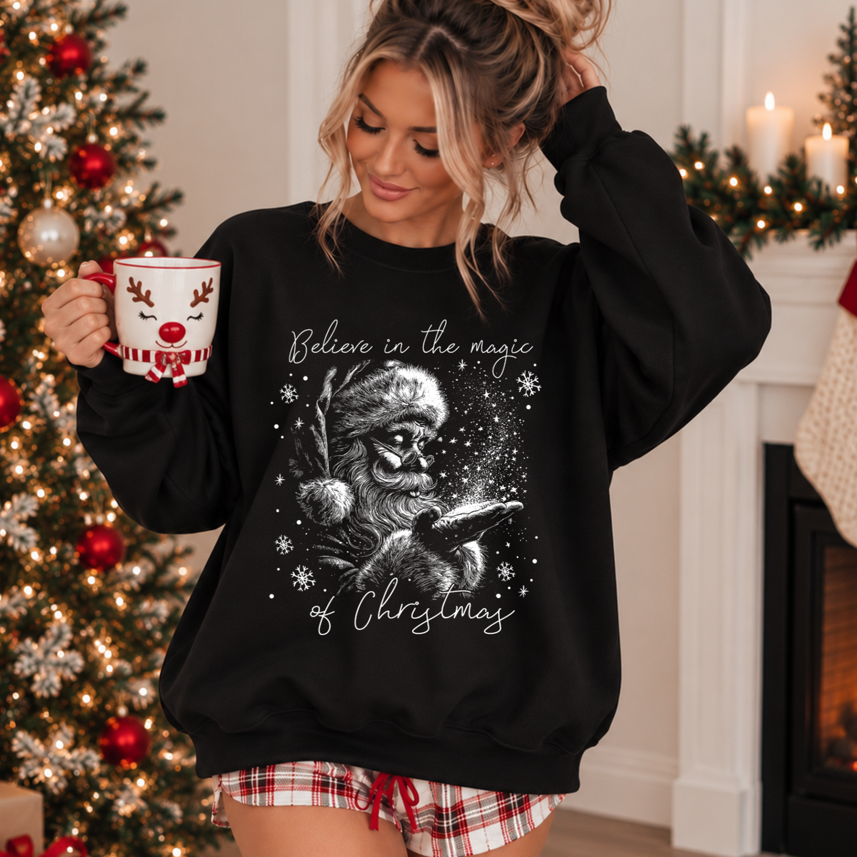 HALFTONE MAGIC OF CHRISTMAS SANTA