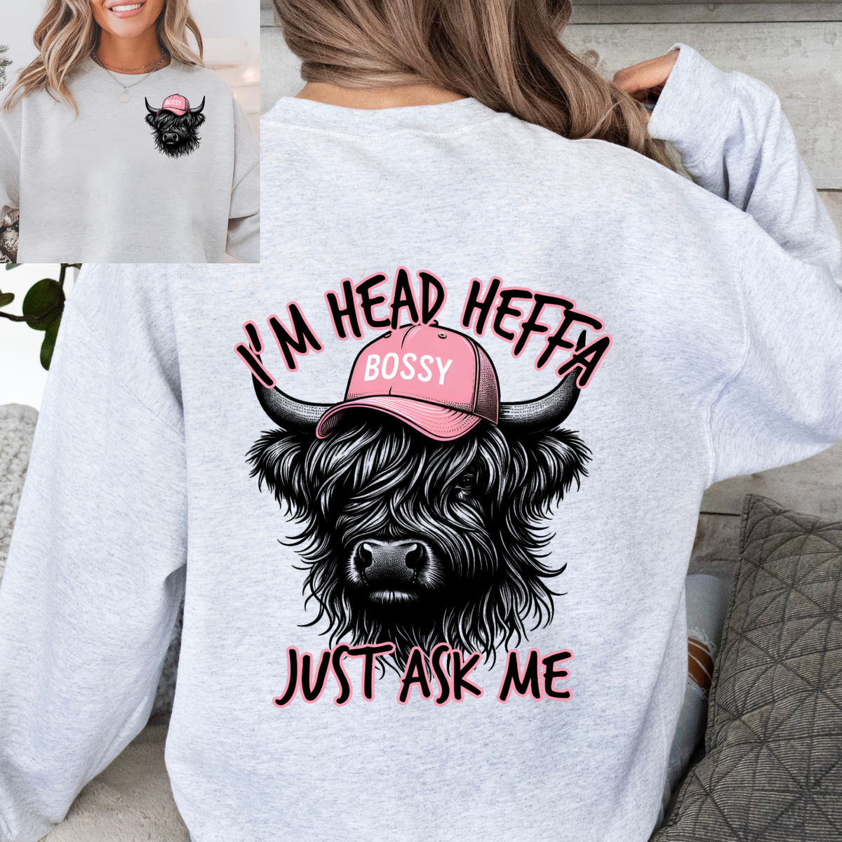 I'M HEAD HEFFA W/POCKET - THIN MATTE CLEAR FILM