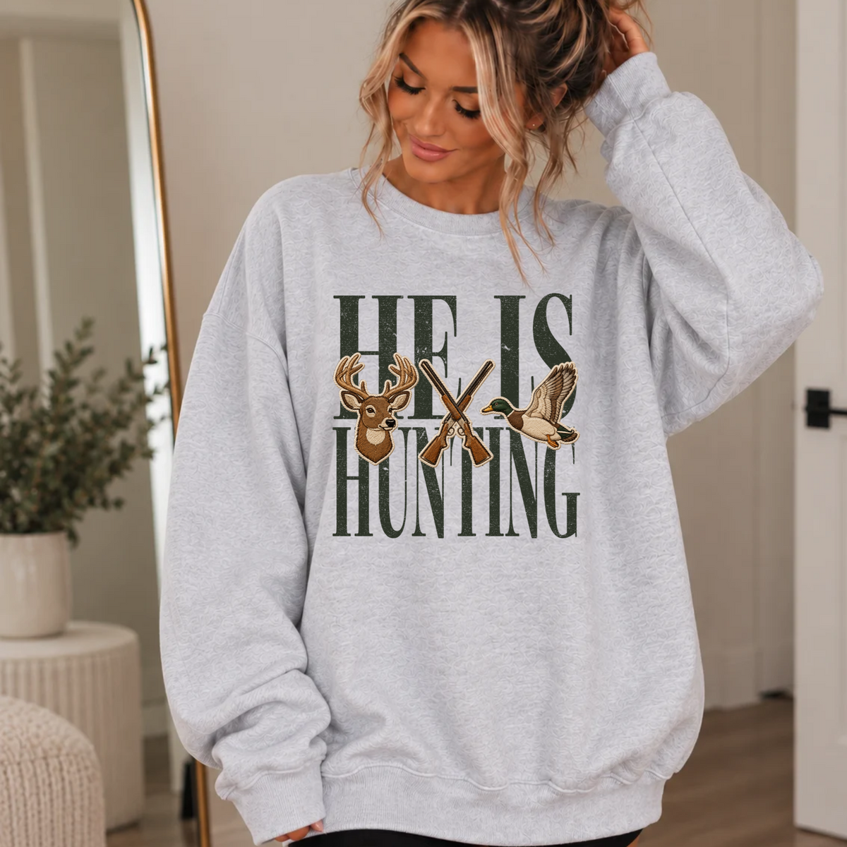 HE IS HUNTING