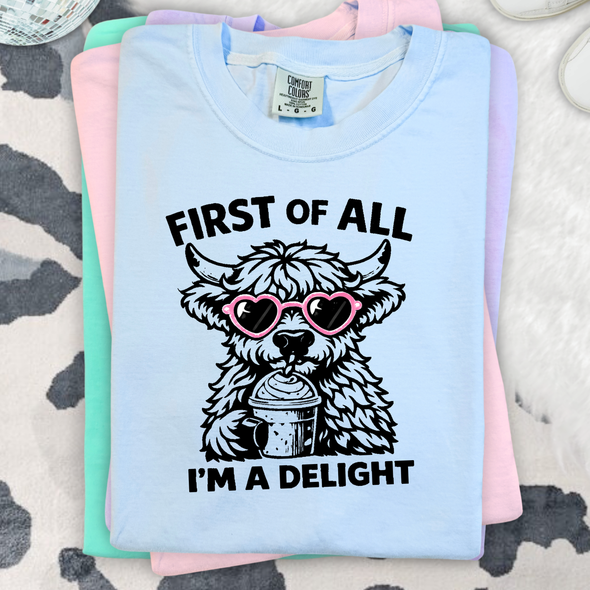 I'M A DELIGHT - THIN MATTE CLEAR FILM