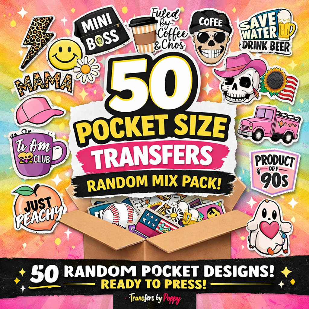 POCKET TRANSFERS MYSTERY BUNDLE -50 PACK