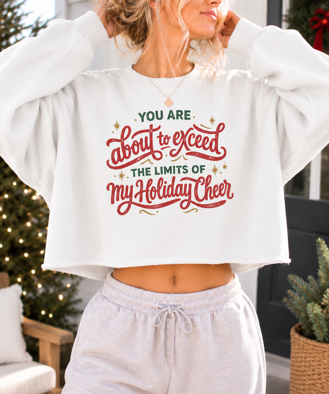 YOU ARE ABOUT TO EXCEED THE LIMITS OF MY HOLIDAY CHEER