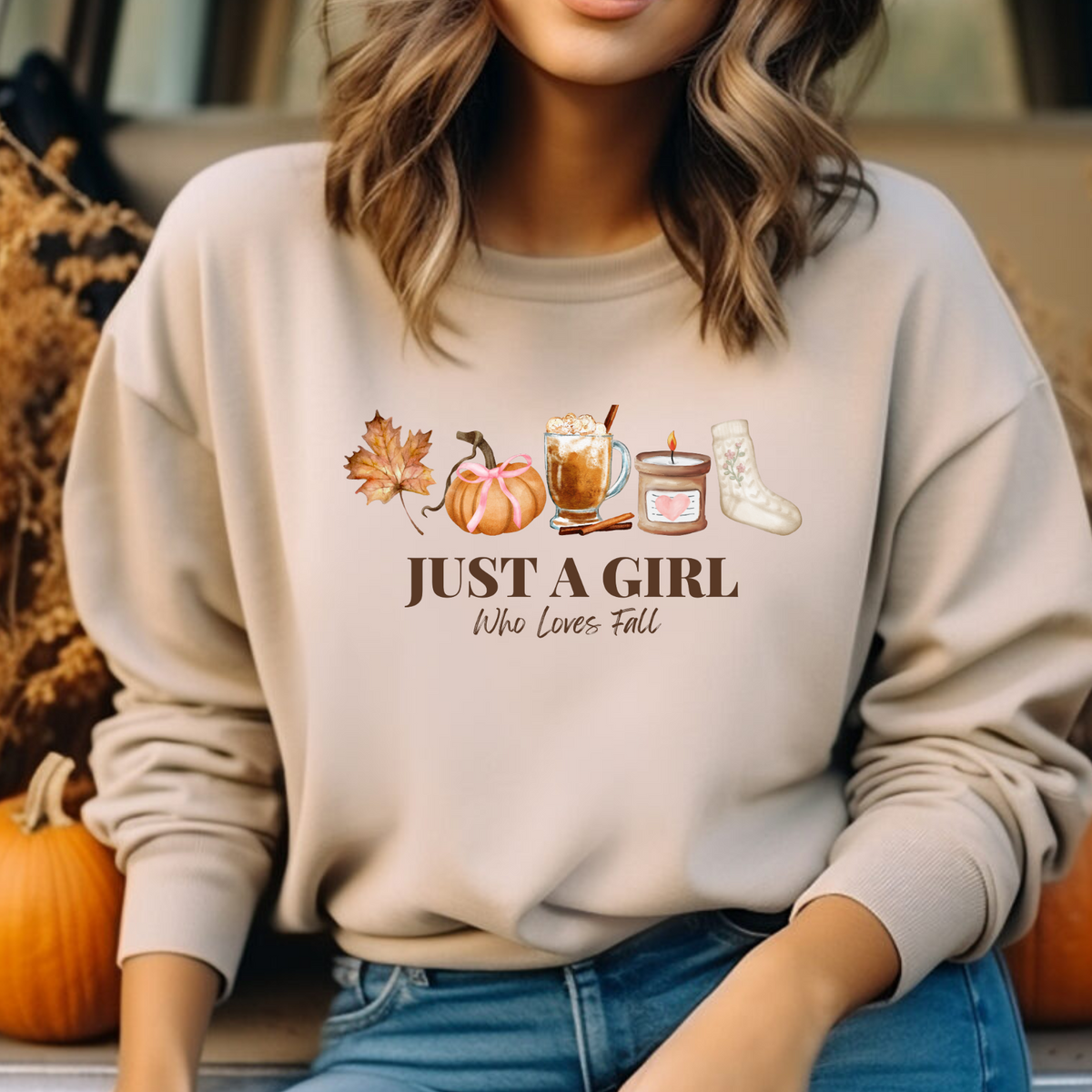 JUST A GIRL WHO LOVES FALL - THIN MATTE CLEAR FILM