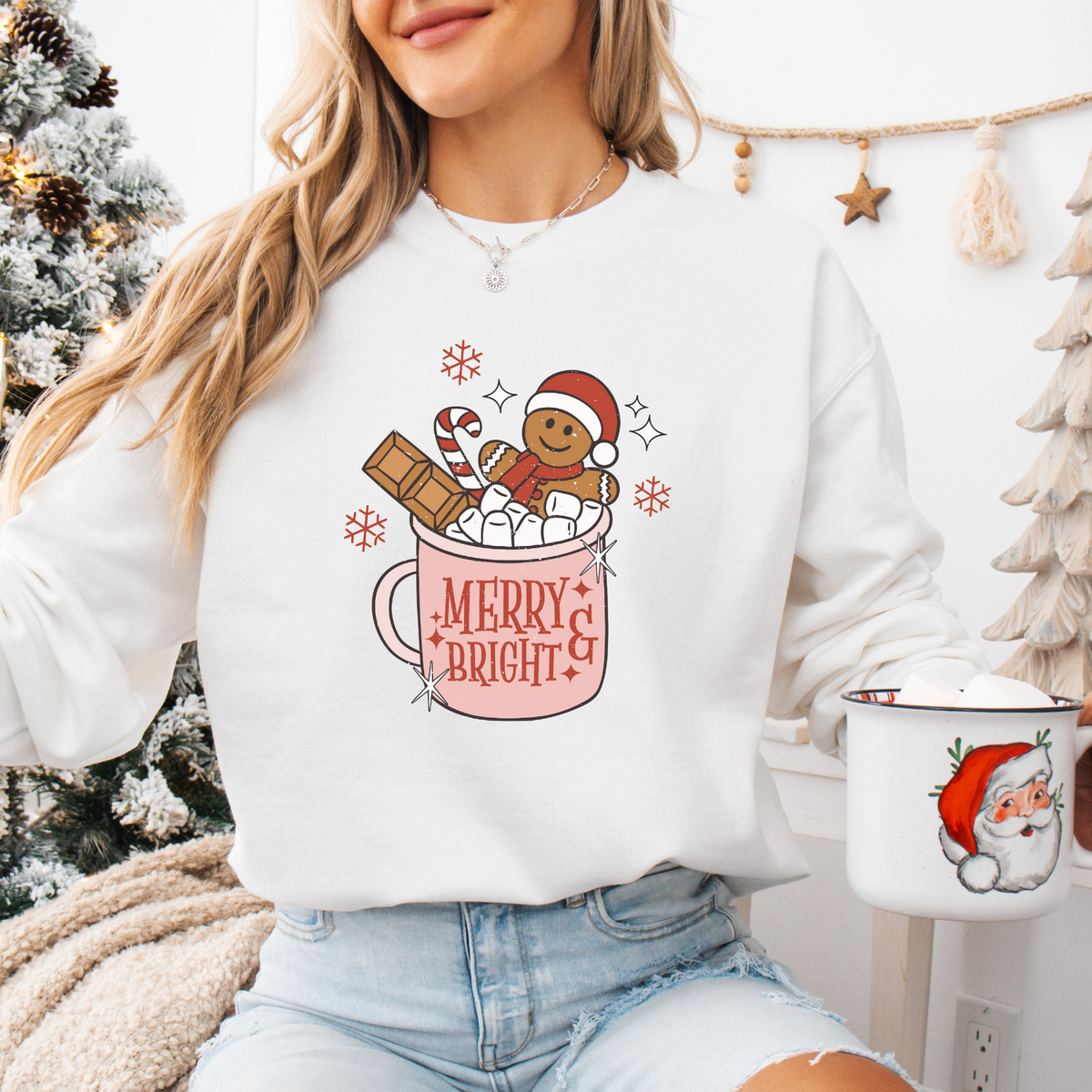 MERRY AND BRIGHT CUP - THIN MATTE CLEAR FILM