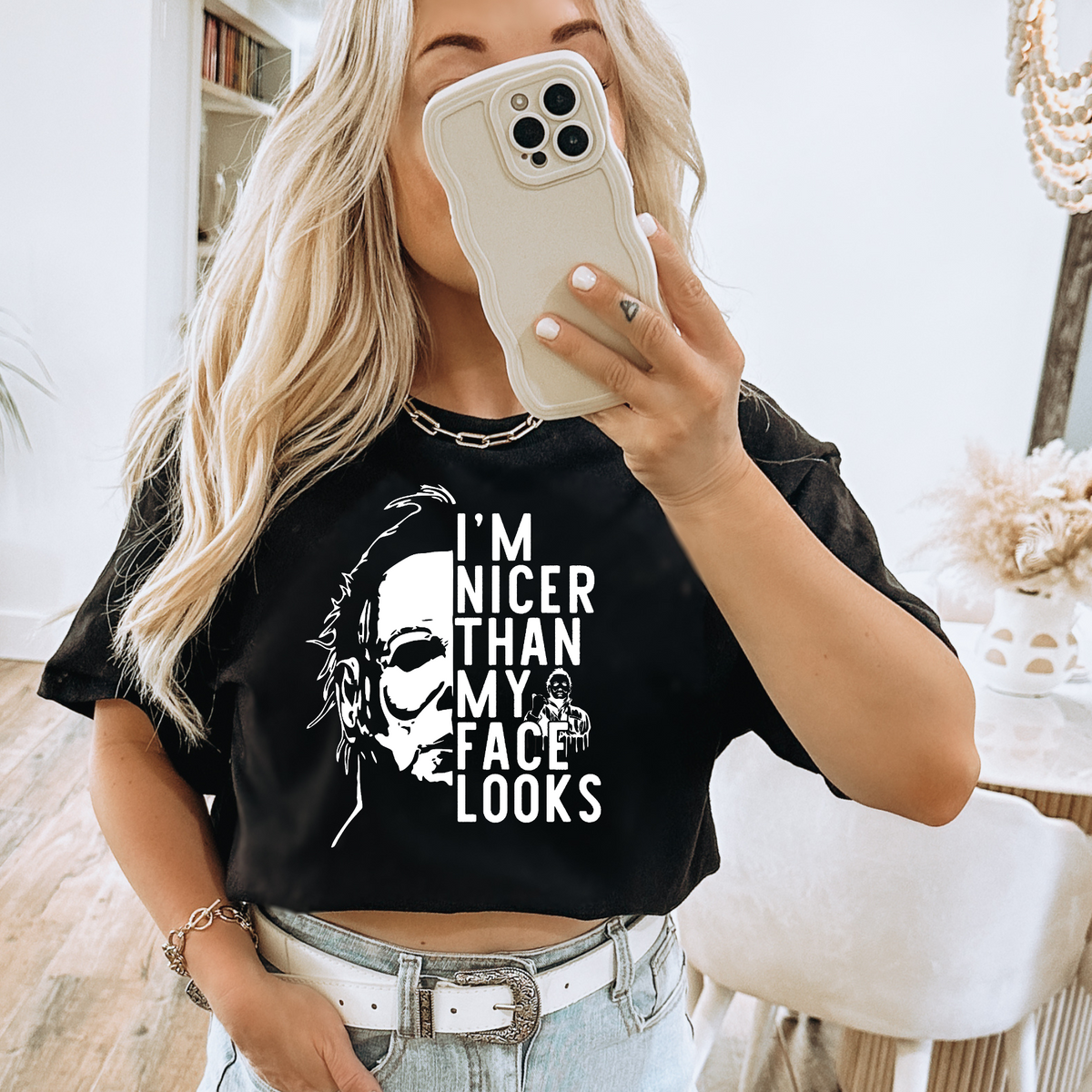 NICER THAN MY FACE LOOKS- THIN MATTE CLEAR FILM