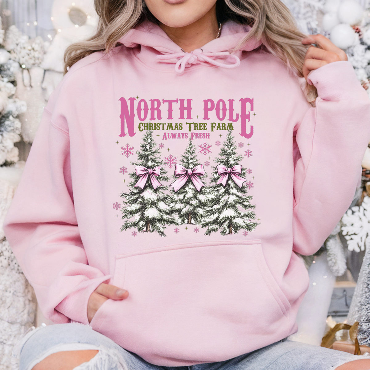 NORTH POLE TREE FARM - THIN MATTE CLEAR FILM