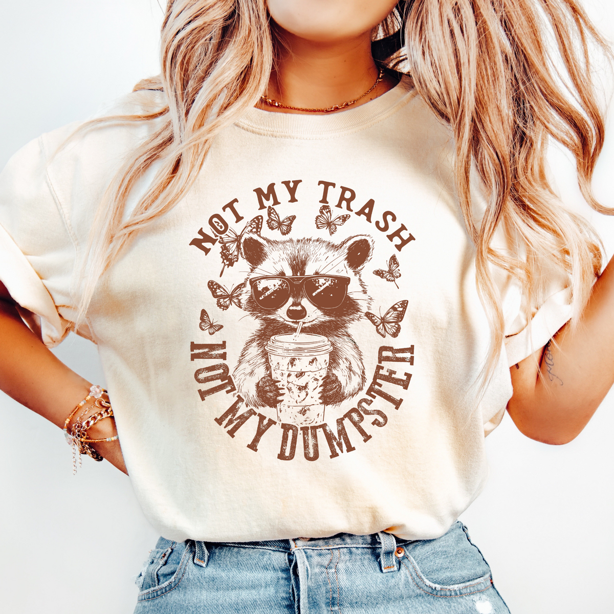 NOT MY TRASH NOT MY DUMPSTER - BROWN