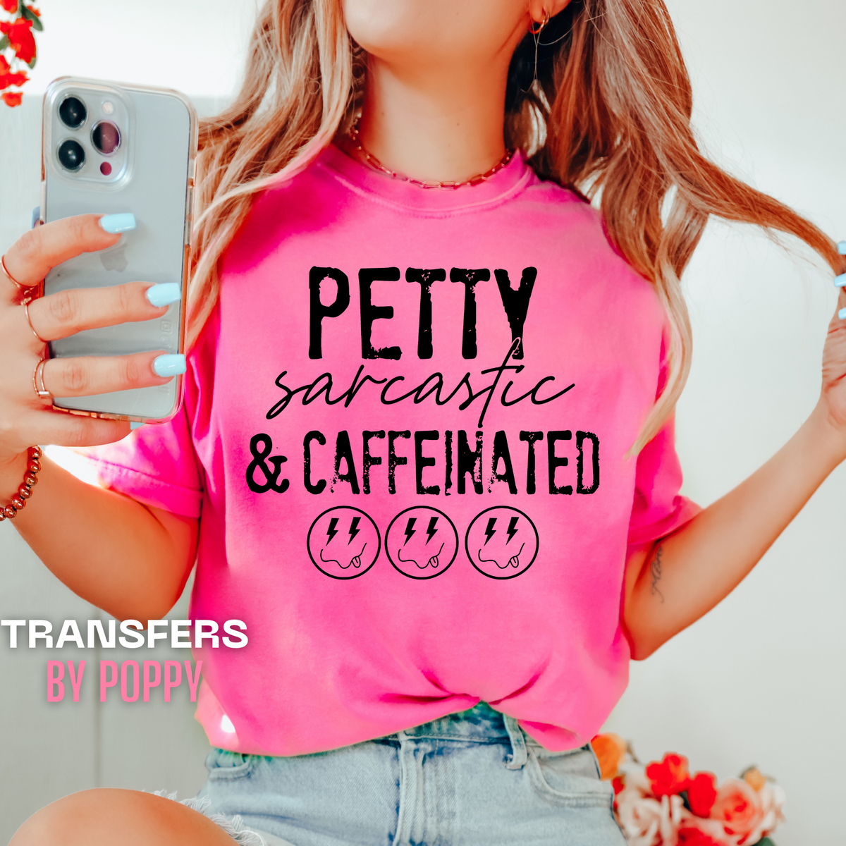 PETTY SARCASTIC CAFFEINATED - BLACK