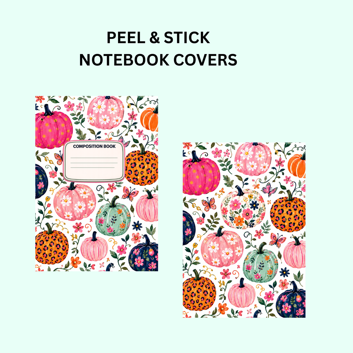 PUMPKINS NOTEBOOK COVER SET - MADE TO ORDER