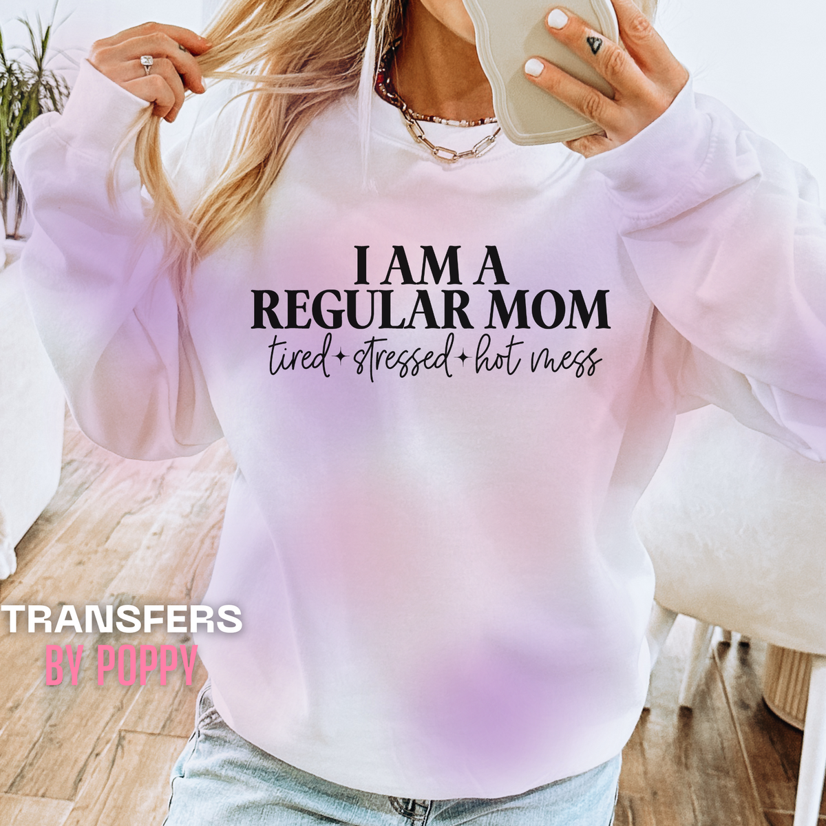 I'M A REGULAR MOM - BLACK