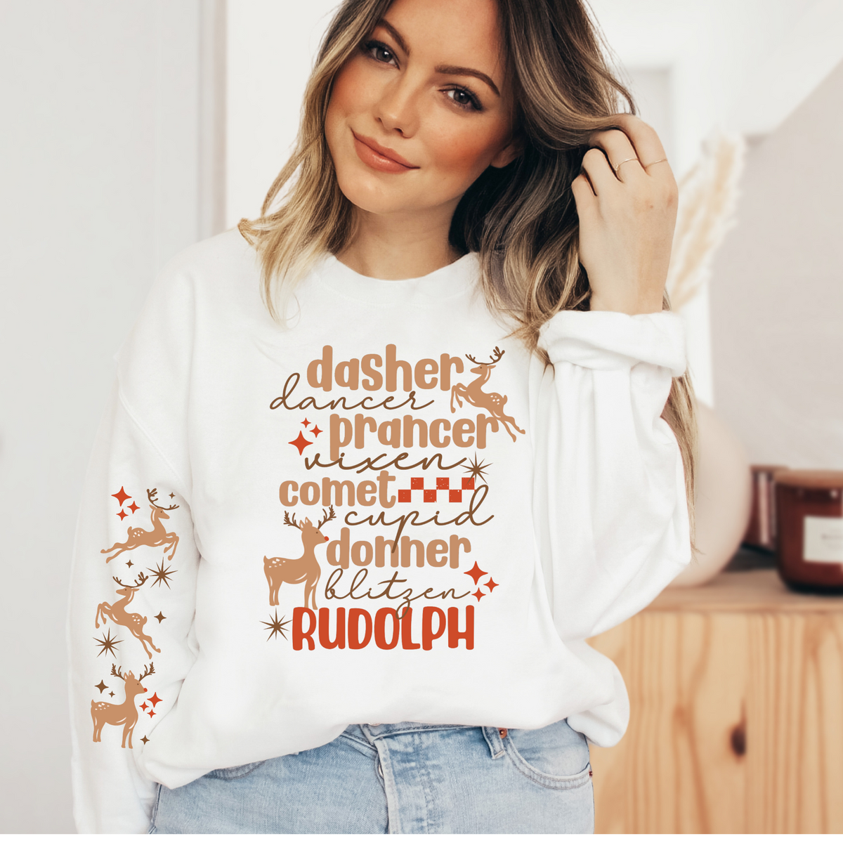 REINDEER NAMES + SLEEVE  - THIN MATTE CLEAR FILM
