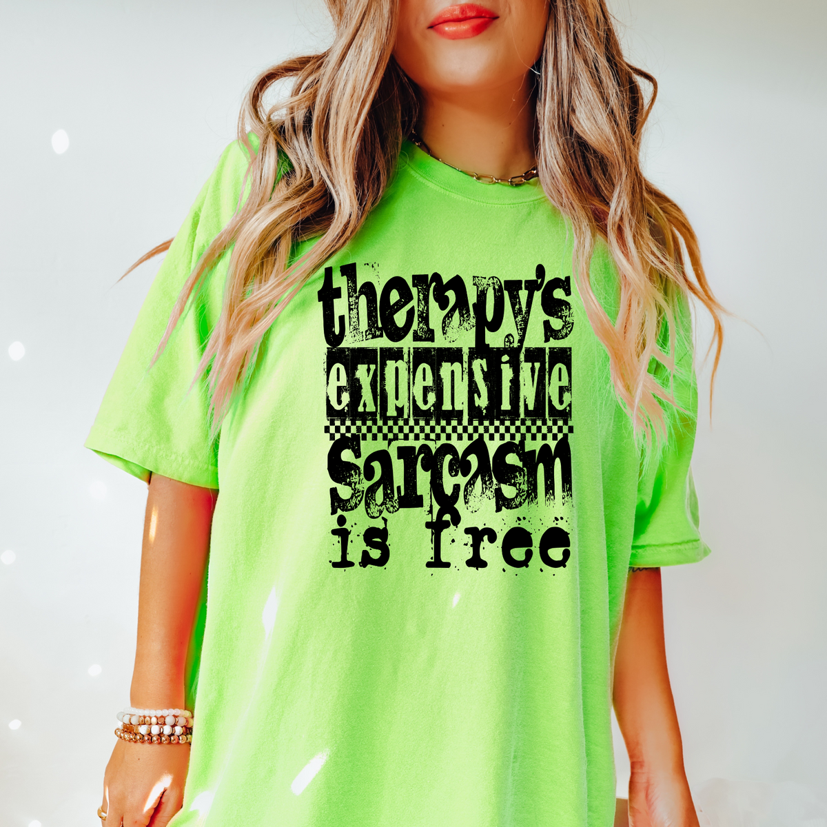 THERAPY'S EXPENSIVE SARCASM IS FREE - BLACK