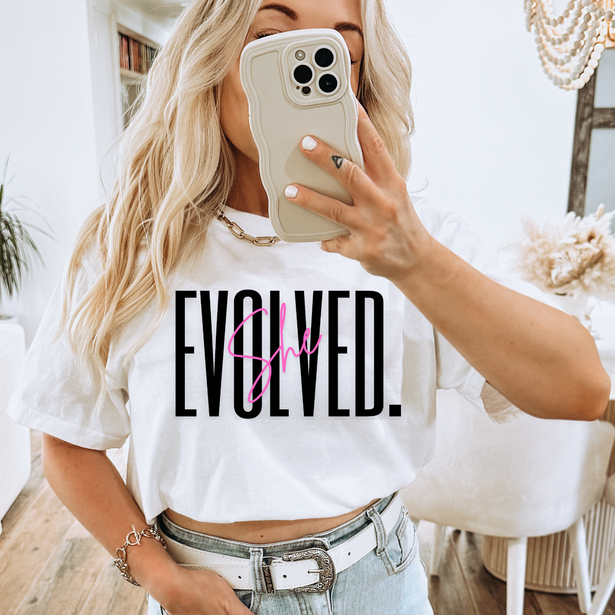 SHE EVOLVED - THIN MATTE CLEAR FILM