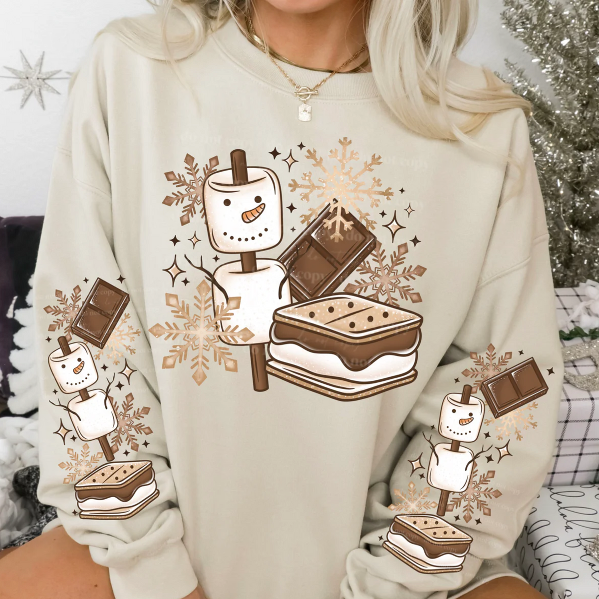 SMORE SNOWMAN W/ DOUBLE SLEEVE - THIN MATTE CLEAR FILM