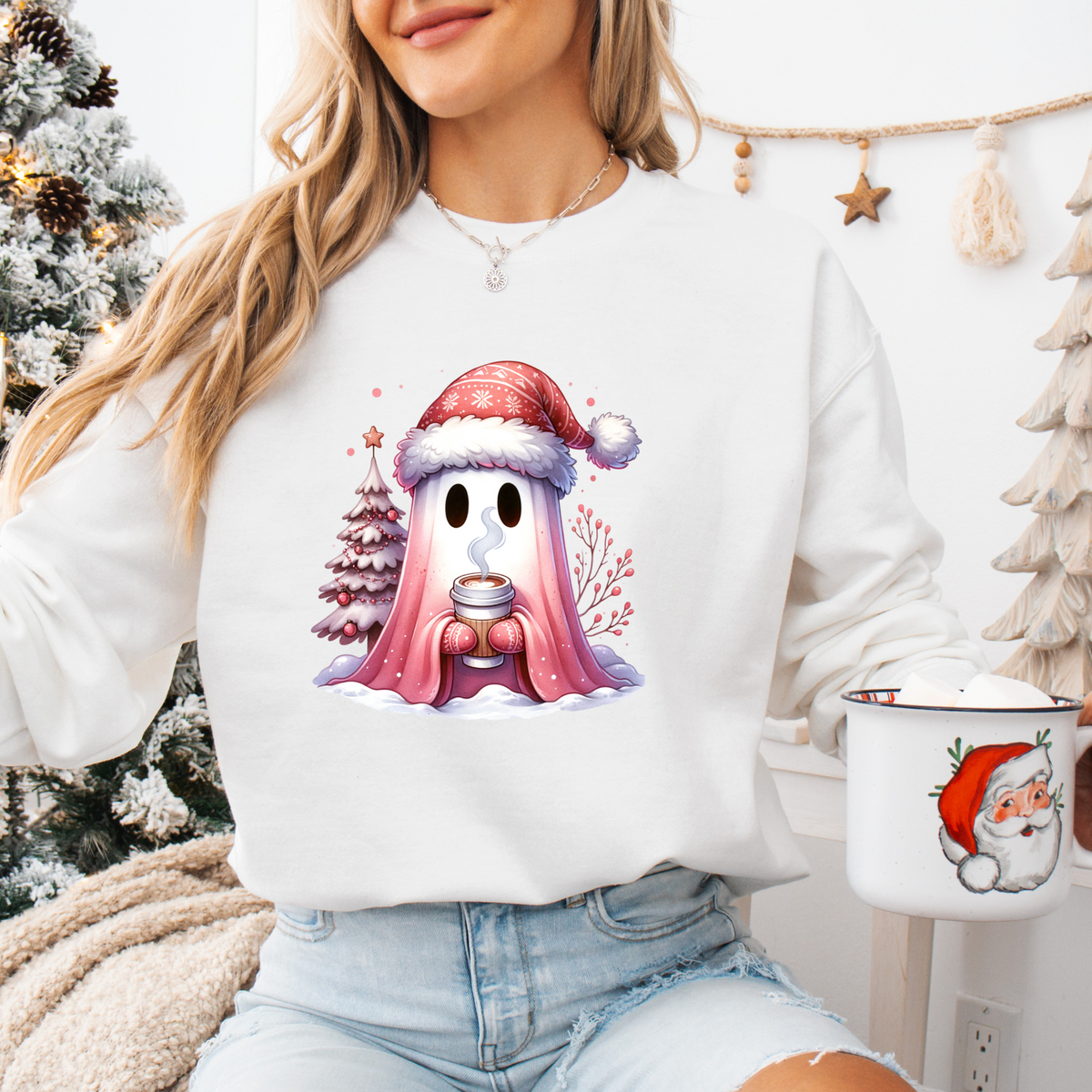 COFFEE CHRISTMAS GHOST - THIN MATTE CLEAR FILM