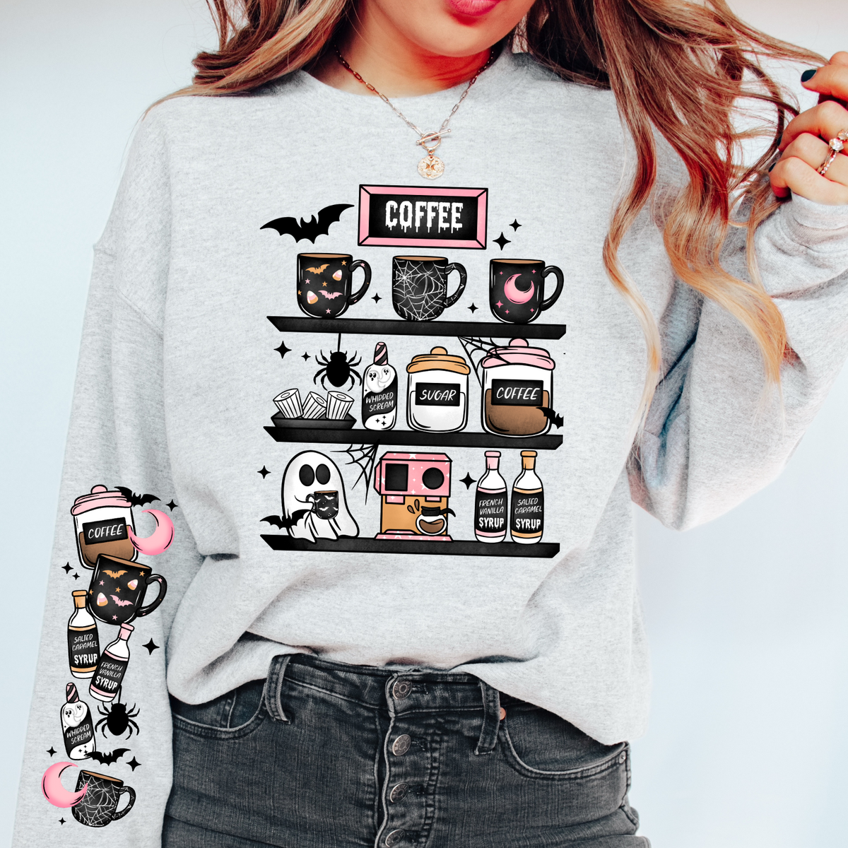SPOOKY COFFEE SHELF W/SLEEVE- THIN MATTE CLEAR FILM