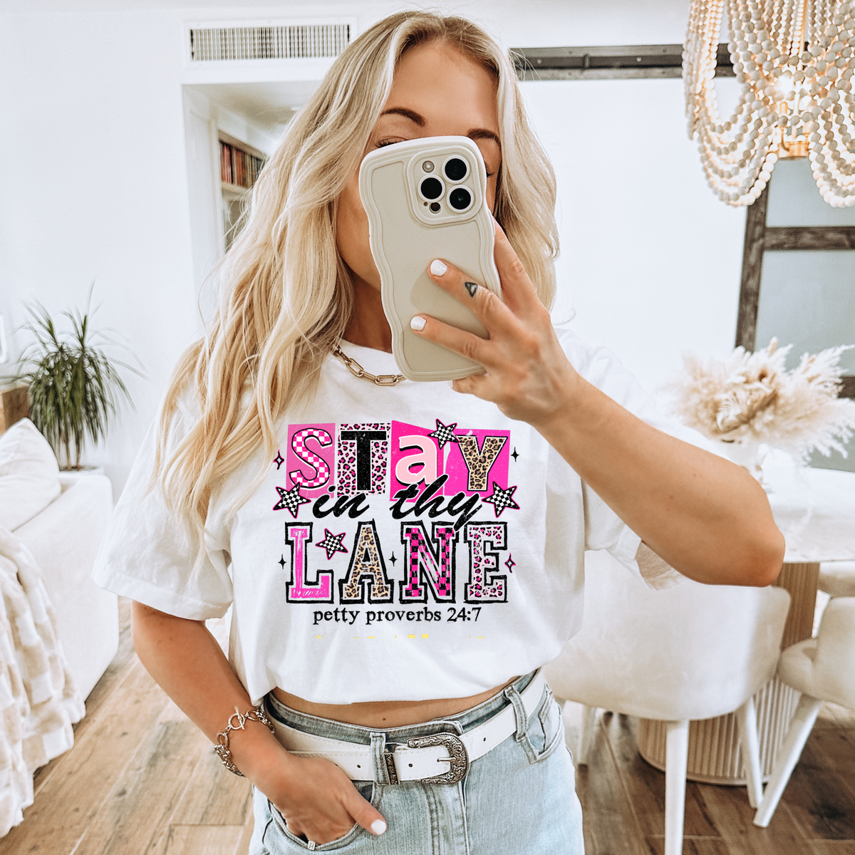 STAY IN THY LANE - THIN MATTE CLEAR FILM