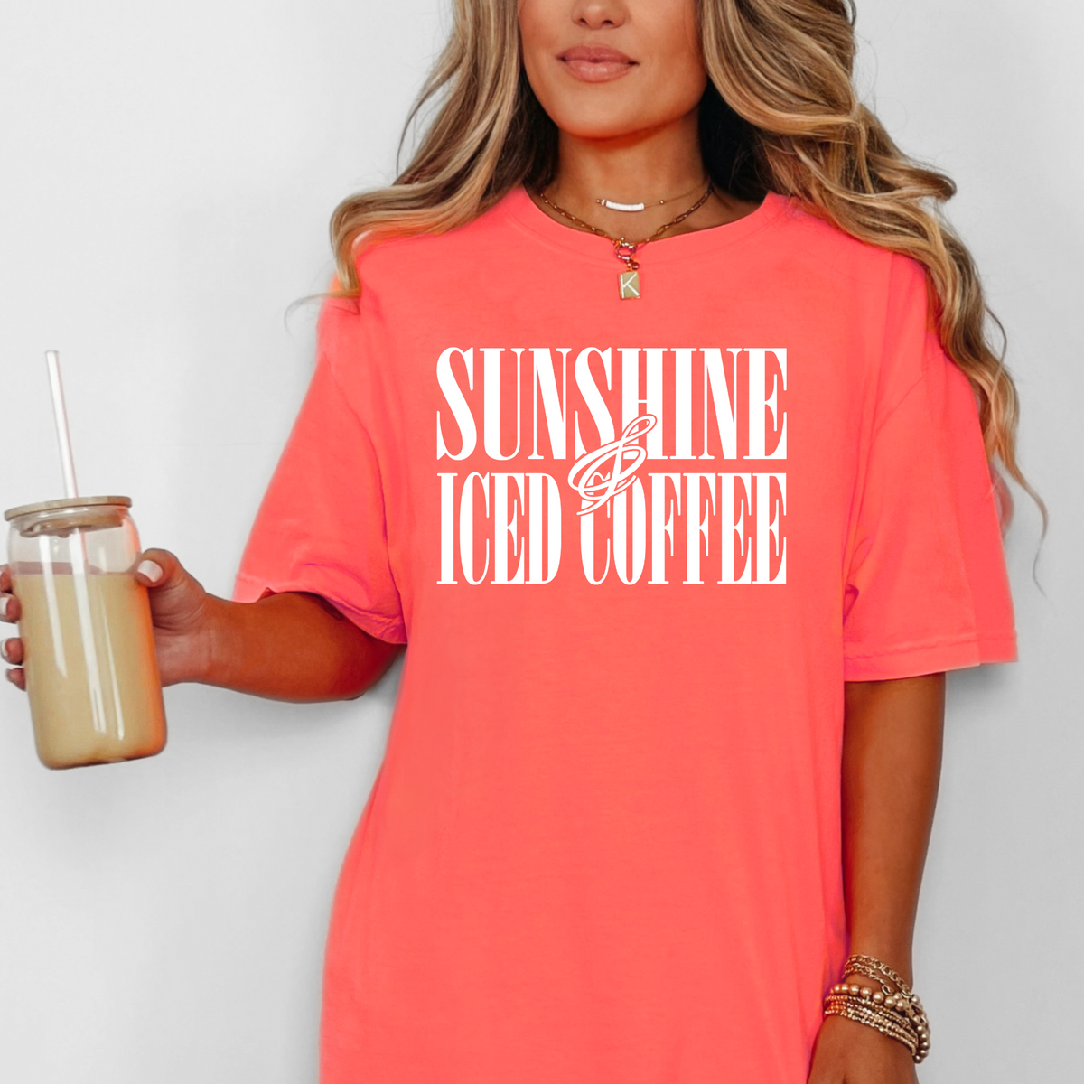 SUNSHINE AND ICED COFFEE - WHITE