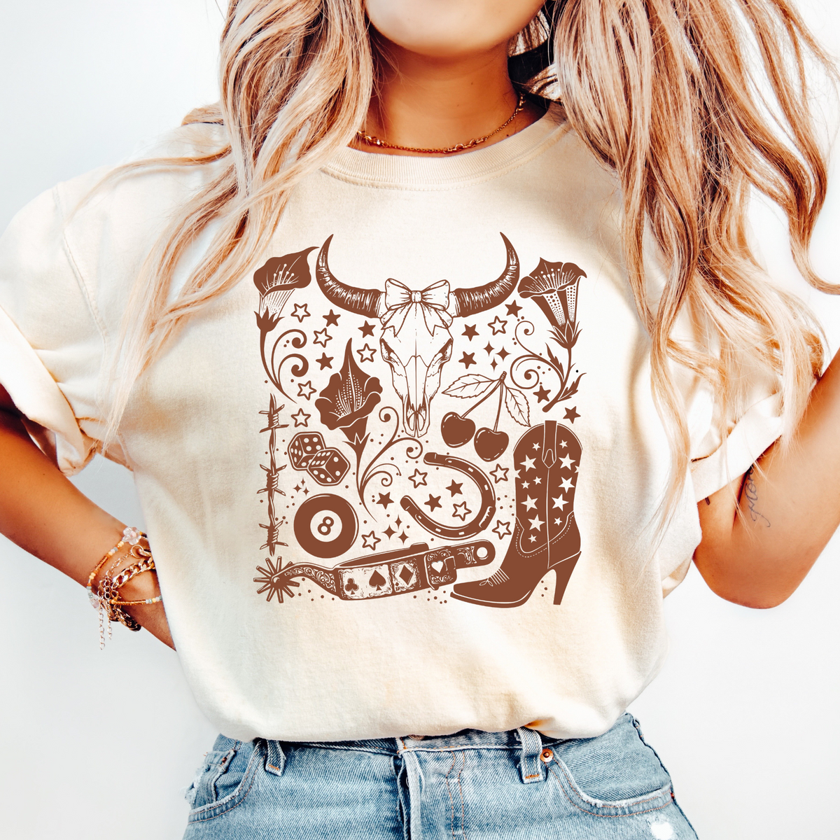 WESTERN COLLAGE - BROWN
