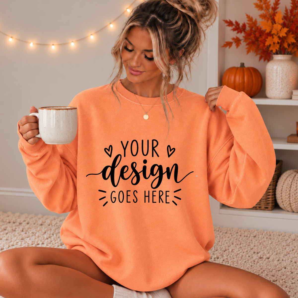 NEON CANTALOUPE CC FALL MOCKUP - DIGITAL DOWNLOAD