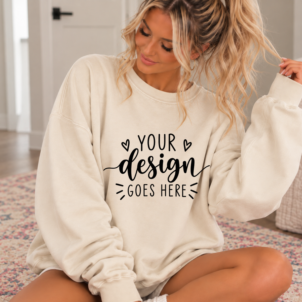 GILDAN SAND  MOCKUP - DIGITAL DOWNLOAD
