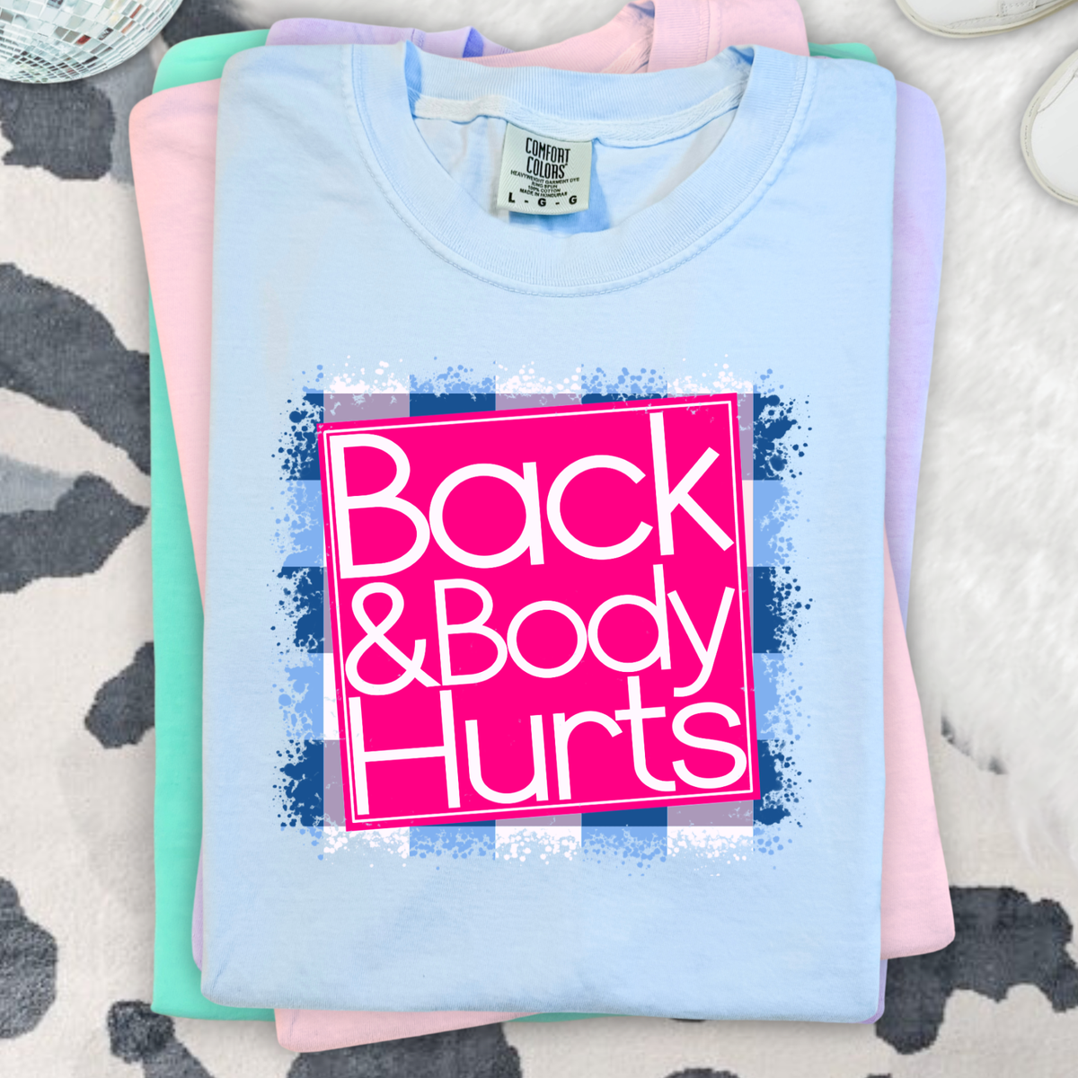 BACK AND BODY HURTS - THIN MATTE CLEAR FILM