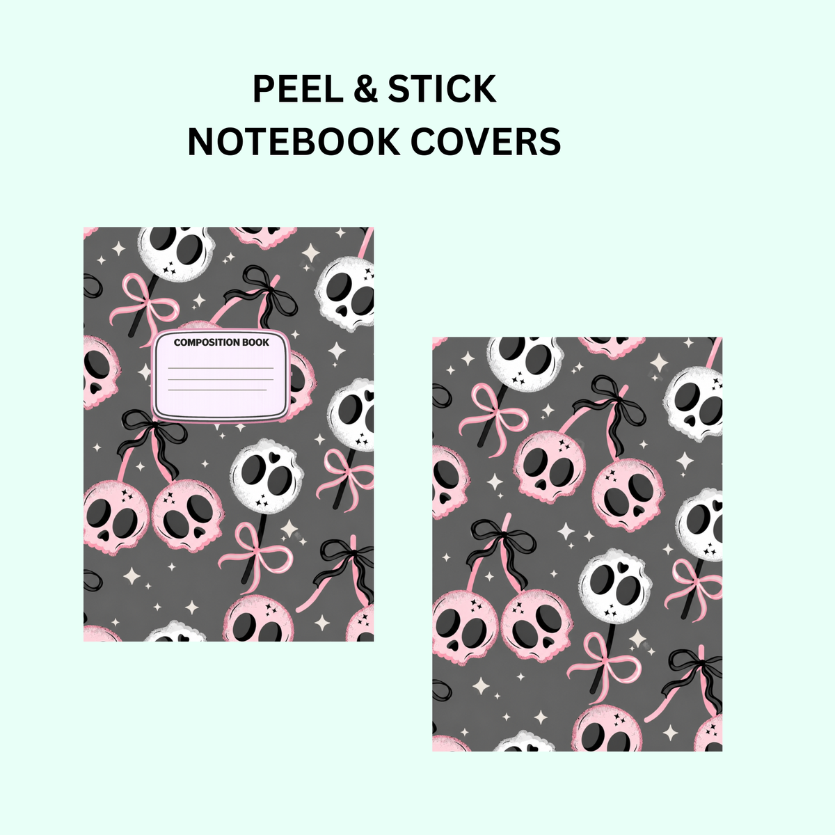 COQUETTE SKULLS NOTEBOOK COVER SET - MADE TO ORDER