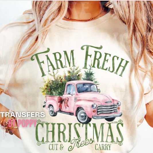 SHIPS OCT 16TH CHRISTMAS TRUCK - THIN MATTE CLEAR FILM