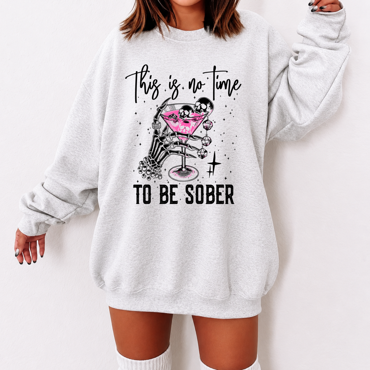 THIS IS NO TIME TO BE SOBER - THIN MATTE CLEAR FILM