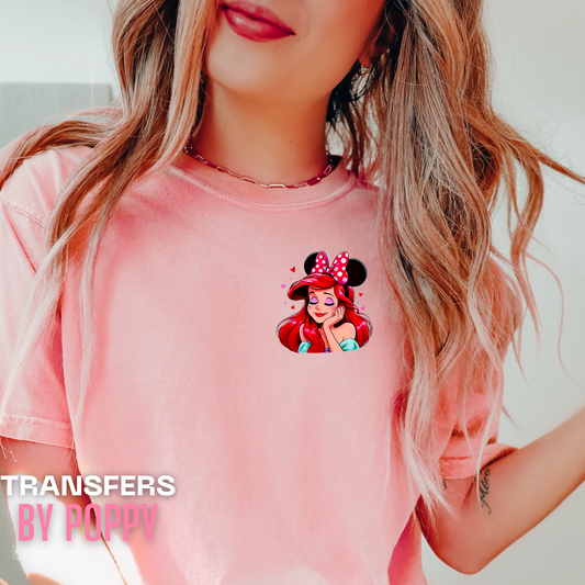 PRINCESS MOUSE EARS POCKET - THIN MATTE CLEAR FILM