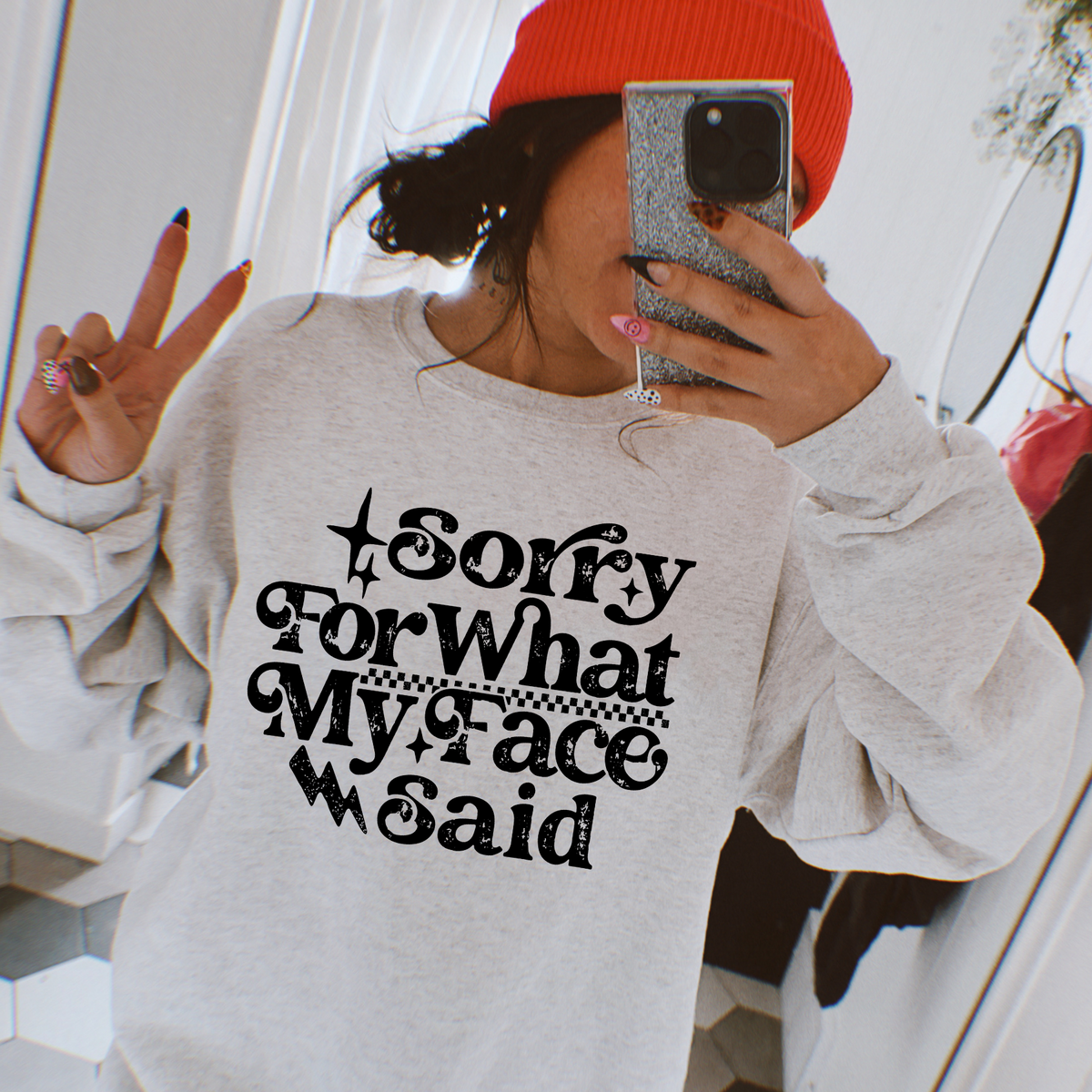 SORRY FOR WHAT MY FACE SAID - BLACK